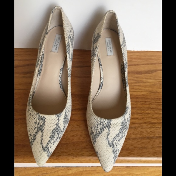 NEW Cole Haan Snake Skin Leather SZ 8 - Picture 2 of 5